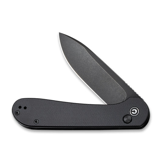 CIVIVI Knives™ Elementum Button Lock C2103A Black G10 14C28N Stainless Steel Pocket Knife