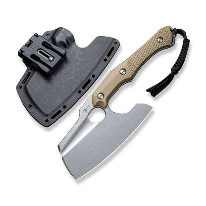 CIVIVI Knives™ Aratra Fixed Blade C21041-3 Tan G10 D2 Semi-Stainless Steel Knife