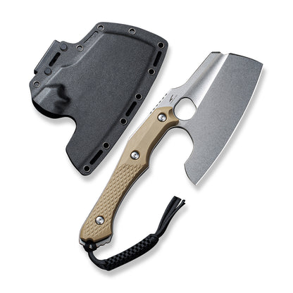 CIVIVI Knives™ Aratra Fixed Blade C21041-3 Tan G10 D2 Semi-Stainless Steel Knife