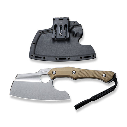 CIVIVI Knives™ Aratra Fixed Blade C21041-3 Tan G10 D2 Semi-Stainless Steel Knife