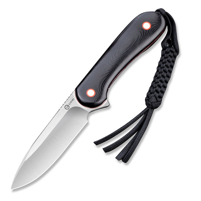 CIVIVI Knives™ Elementum Fixed Blade C2104A Black G10 10Cr15CoMoV Stainless Steel Knife