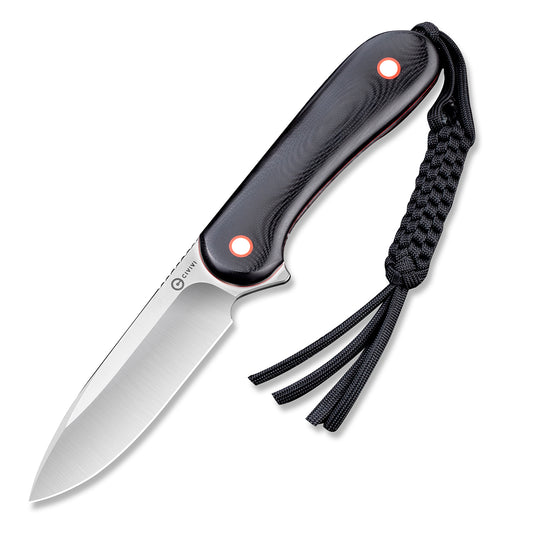 CIVIVI Knives™ Elementum Fixed Blade C2104A Black G10 10Cr15CoMoV Stainless Steel Knife