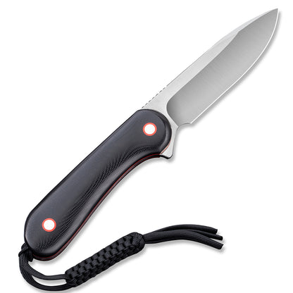 CIVIVI Knives™ Elementum Fixed Blade C2104A Black G10 10Cr15CoMoV Stainless Steel Knife