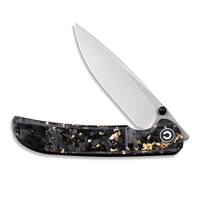 CIVIVI Knives™ Imperium Liner Lock C2106A Resin-Coated Carbon Fiber and Golden Shred Nitro-V Stainless Steel Pocket Knife