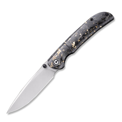 CIVIVI Knives™ Imperium Liner Lock C2106A Resin-Coated Carbon Fiber and Golden Shred Nitro-V Stainless Steel Pocket Knife