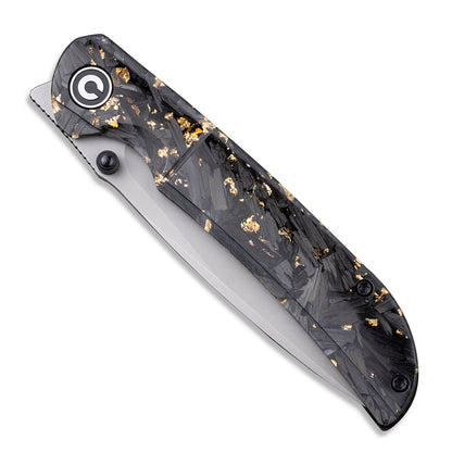 CIVIVI Knives™ Imperium Liner Lock C2106A Resin-Coated Carbon Fiber and Golden Shred Nitro-V Stainless Steel Pocket Knife