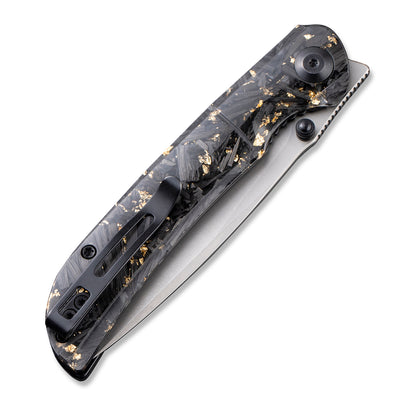 CIVIVI Knives™ Imperium Liner Lock C2106A Resin-Coated Carbon Fiber and Golden Shred Nitro-V Stainless Steel Pocket Knife