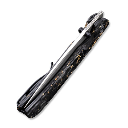 CIVIVI Knives™ Imperium Liner Lock C2106A Resin-Coated Carbon Fiber and Golden Shred Nitro-V Stainless Steel Pocket Knife