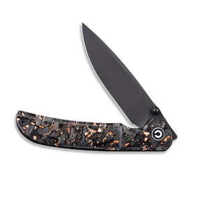 CIVIVI Knives™ Imperium Liner Lock C2106C Resin-Coated Carbon Fiber and Copper Shred Nitro-V Stainless Steel Pocket Knife