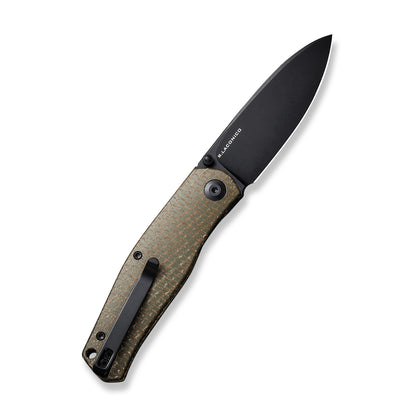 CIVIVI Knives™ Sokoke Liner Lock C22007-2 Green Burlap Micarta 14C28N Stainless Steel Pocket Knife