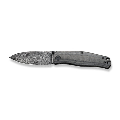 CIVIVI Knives™ Sokoke Liner Lock C22007-DS1 Black Linen Micarta Damascus Steel Pocket Knife