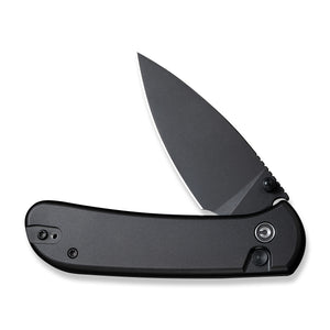 CIVIVI Knives™ Qubit Button Lock C22030E-1 Black Aluminum 14C28N Stainless Steel Pocket Knife