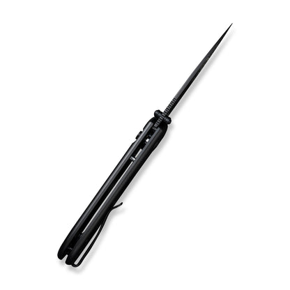 CIVIVI Knives™ Qubit Button Lock C22030E-1 Black Aluminum 14C28N Stainless Steel Pocket Knife