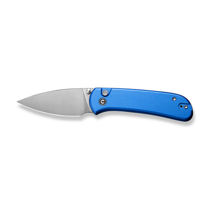 CIVIVI Knives™ Qubit Button Lock C22030E-3 Blue Aluminum 14C28N Stainless Steel Pocket Knife