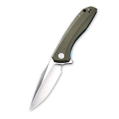 CIVIVI Knives™ Baklash Liner Lock C801A Green G10 9Cr18MoV Stainless Steel Pocket Knife