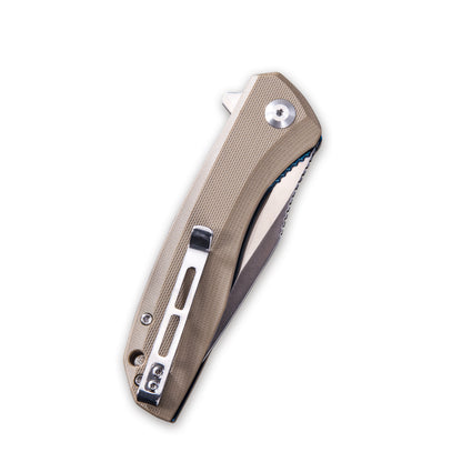 CIVIVI Knives™ Baklash Liner Lock C801B Tan G10 9Cr18MoV Stainless Steel Pocket Knife