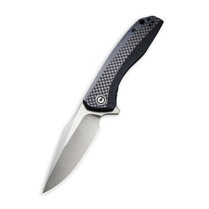 CIVIVI Knives™ Baklash Liner Lock C801D Twill Carbon Fiber and Black G10 9Cr18MoV Stainless Steel Pocket Knife