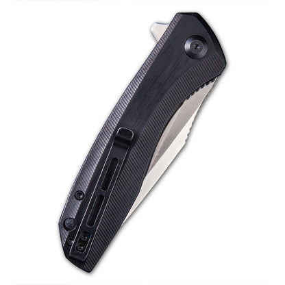 CIVIVI Knives™ Baklash Liner Lock C801E Ebony Wood 9Cr18MoV Stainless Steel Pocket Knife