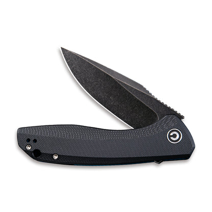 CIVIVI Knives™ Baklash Liner Lock C801H Black G10 9Cr18MoV Stainless Steel Pocket Knife