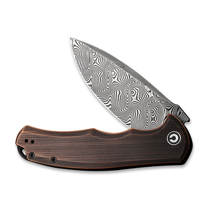 CIVIVI Knives™ Praxis Liner Lock C803DS-3 Copper Damascus Steel Pocket Knife