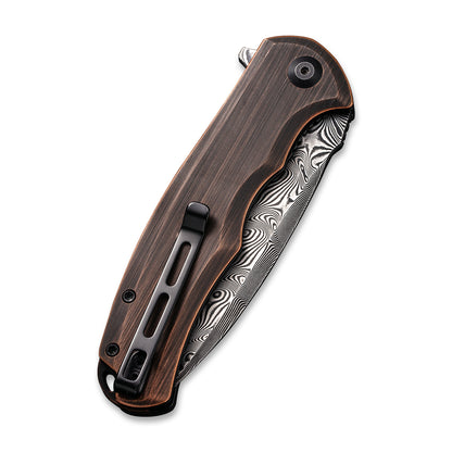 CIVIVI Knives™ Praxis Liner Lock C803DS-3 Copper Damascus Steel Pocket Knife