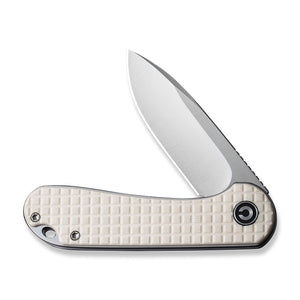 CIVIVI Knives™ Elementum Liner Lock C907A-3 White G10 D2 Semi-Stainless Steel Pocket Knife