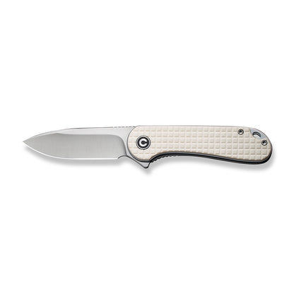 CIVIVI Knives™ Elementum Liner Lock C907A-3 White G10 D2 Semi-Stainless Steel Pocket Knife