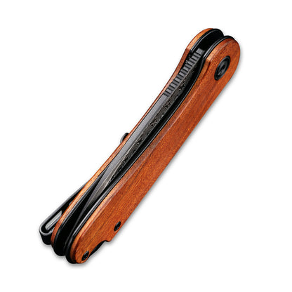 CIVIVI Knives™ Elementum Liner Lock C907DS-2 Cuibourtia Wood Damascus Steel Pocket Knife