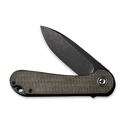 CIVIVI Knives™ Elementum Liner Lock C907Z Dark Green Micarta D2 Stainless Steel Pocket Knife