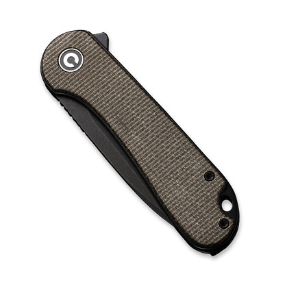 CIVIVI Knives™ Elementum Liner Lock C907Z Dark Green Micarta D2 Stainless Steel Pocket Knife