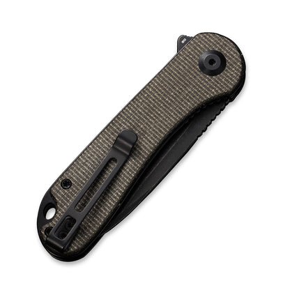 CIVIVI Knives™ Elementum Liner Lock C907Z Dark Green Micarta D2 Stainless Steel Pocket Knife