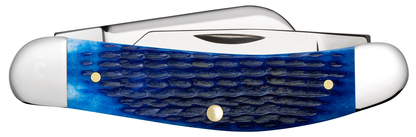 W.R. Case XX Knives Sowbelly Stockman Jig Navy Blue Bone 2795 Stainless Pocket Knife 02795