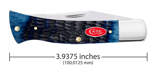 W.R. Case XX Knives Axe Handle Rogers Jig Navy Blue Bone 6888 Stainless Pocket Knife 06888