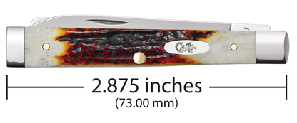 W.R. Case XX Knives Baby Doc Red Stag 9573 Stainless Pocket Knife 09573