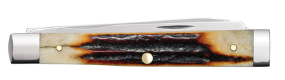 W.R. Case XX Knives Baby Doc Red Stag 9573 Stainless Pocket Knife 09573