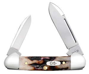 W.R. Case XX Knives Butterbean Red Stag 9574 Stainless Pocket Knife 09574