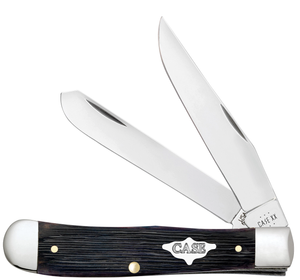 W.R. Case XX Knives Trapper Barnboard Jig Purple Bone 9700 Stainless Pocket Knife 09700