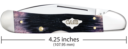 Case XX™ Knives Copperlock Barnboard Jig Purple Bone 9712 Stainless Pocket Knife