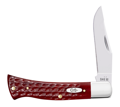 W.R. Case XX Knives Axe Handle Pocket Knife Worn Old Red Bone 10299 Stainless Pocket Knife