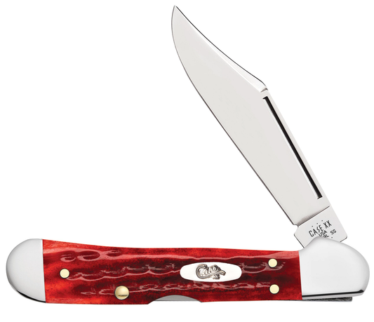 W.R. Case XX Knives Mini Copperlock Old Red Bone Stainless 10307 Pocket Knife