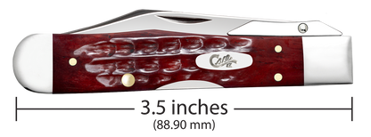 W.R. Case XX Knives Cheetah Cub Pocket Knife Worn Old Red Bone 10309 Stainless Pocket Knife