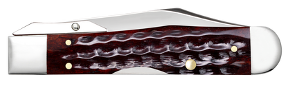 W.R. Case XX Knives Cheetah Cub Pocket Knife Worn Old Red Bone 10309 Stainless Pocket Knife