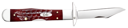 W.R. Case XX Knives Cheetah Cub Pocket Knife Worn Old Red Bone 10309 Stainless Pocket Knife