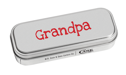 W.R. Case XX Knives Trapper Grandpa Dark Red Bone 10433 Stainless Pocket Knife