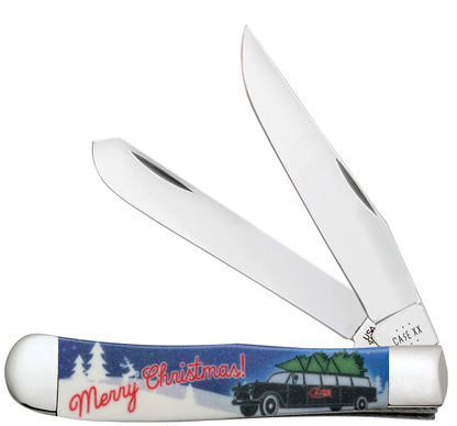 W.R. Case XX Knives Trapper Color-Infusion Christmas 10634 Stainless Pocket Knife