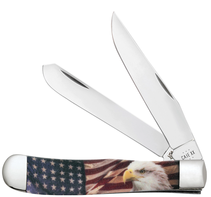 W.R. Case XX Knives Trapper Color-Infusion Patriotic 10647 Stainless Pocket Knife