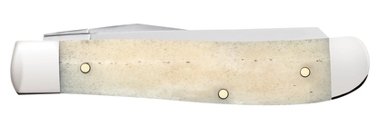 W.R. Case XX Knives Mini Trapper John Wayne U.S. Flag Natural Bone 10718 Stainless Pocket Knife