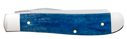 W.R. Case XX Knives Mini Trapper John Wayne Navy Blue Bone 10720 Stainless Pocket Knife