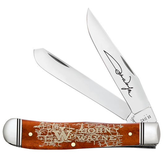 W.R. Case XX Knives Trapper John Wayne Chestnut Bone Stainless Pocket Knife 10721