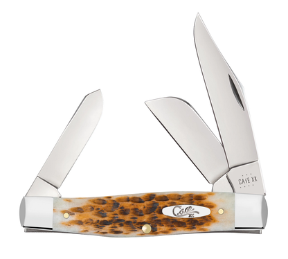 Case XX™ Knives Large Stockman Jigged Amber Bone Stainless 10724 Pocket Knife